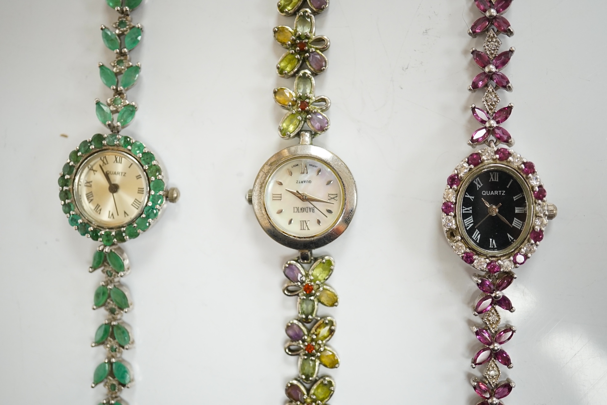 A large quantity of assorted mainly costume jewellery and wrist watches, etc, Condition - fair to good